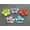 30pcs Faceted Flower 28mm, variant on U8MO Craft DIY Mixed Colour Transparent Acrylic Various Flower Beads Center Hole Bead-30pcs Faceted Flower 28mm