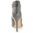 thumbnail image 4 of Journee Womens Samara Back Heel Zip Peep Toe Stiletto Booties, Widths Available, 4 of 10