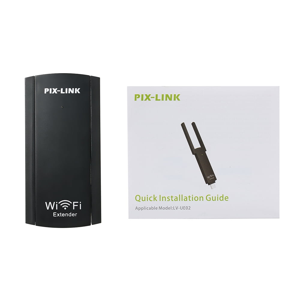 PIX LINK Extension de portee USB Wi Fi Repeteur sans fil Wifi Amplificateur amplificateur de signal WiFi a double antenne AP Reapter 300Mbps 802.11b g n Walmart