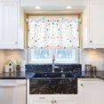 thumbnail image 5 of Yayeee Kitchen Curtains Light Filtering 27"x36" Rod Pocket Short Cafe Window Panel, White Retro Pattern, 5 of 7