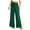 Green, variant on Women's Wide Leg Pants Solid High Waisted Palazzo Pants Trendy Casual Lounge Long Trousers with Pockets