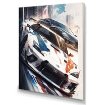 Designart Tokyo Japan Driving Car V Canvas Wall Art
