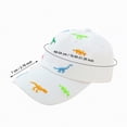 thumbnail image 3 of Gibobby Toddler Baseball Cap Dinosaur Pattern Adjustable Breathable Sun Hat for Kids Boys Girls 12 18 Months 1-4T Infant Summer Outdoor Play Cap by Age(One Size,Yellow), 3 of 4