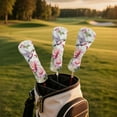 thumbnail image 3 of Pzuqiu Golf Club Covers Funny Golf Accessories for Women Universal Driver Headcover with Premium Club Protection for Most Brand, Hummingbird Flower, 3 of 8