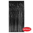thumbnail image 4 of Beistle Pack of 6 Festive Metallic Black Hanging Gleam'n Curtain Party Decorations 8', 4 of 5