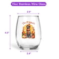 thumbnail image 5 of Happy Thanksgiving German Shorthaired Pointer Give Thanks Fall Beanie Scarf Welcome 15oz Stemless Wine Glass Mug GSP Lover Dog Gift Wine Glasses Cup - 00020, 5 of 5