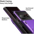 thumbnail image 3 of Case for Galaxy S10 Plus Case Wallet [4 Card Pocket] Card Holder Slot Anti-Scratch Dual Layer Protective Bumper Tough Rubber Armor Hard Shell Cover Case for Samsung Galaxy S10 Plus (Purple), 3 of 11