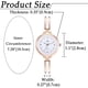 thumbnail image 3 of Reloj de mujer Elegante reloj de pulsera analógico de cuarzo Reloj de mujer Pequeño reloj casual sencillo Reloj con cierre de broche con pulsera de metal Oro rosa/plata, 3 of 4