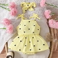 thumbnail image 2 of Nwiuh Baby Girl Ruffled Jumpsuit and Headband Set Yellow for Size 0-3 Months, 2 of 6