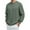 Army Green, variant on Brondbend Pullover Men Men's Sweatshirts Crew Neck Long Sleeves Tops Solid Color Stylish Plus Size Blouse Outdoor Sport Fall Winter Wear Army Green