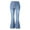 Blue, variant on Flare Jeans for Women Trendy Women Elastic Plus Loose Pocket Button Casual Boot Cut Pant