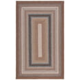thumbnail image 2 of Safavieh Braided Angel Bordered Machine Washable Reversible Area Rug, Brown/Multi, 6' x 8', 2 of 13