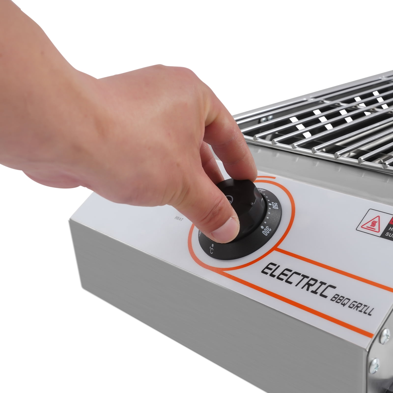 1800W Electric BBQ Grill Smokeless Stainless Steel Barbecue Hot Plate Griddle