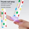 thumbnail image 2 of Portable Mini UV LED Nail Lamp for Gel Nails, Rechargeable Handheld Nail Curing Flashlight Pen, Fast Drying Light for Manicure Pedicure, White, 2 of 8