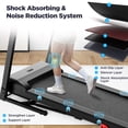 thumbnail image 6 of 3.7HP Folding Treadmill for Home w/ APP Control, 300lbs Capacity, Adjustable Incline, 64+7 Programs, Bluetooth Speakers, Electric Treadmill Running Machine, Knee Strap Gift, 6 of 16