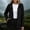 Black women's lightweight rain jacket a1, variant on thefmos Women's Fall Winter Long Sleeve Hooded Open Front Solid Casual Basic Coat Outwear Windbreaker Rain Jacket Cozy Stylish Jacket Lightweight Layer Raincoat Everyday Outdoor Wear, Black L