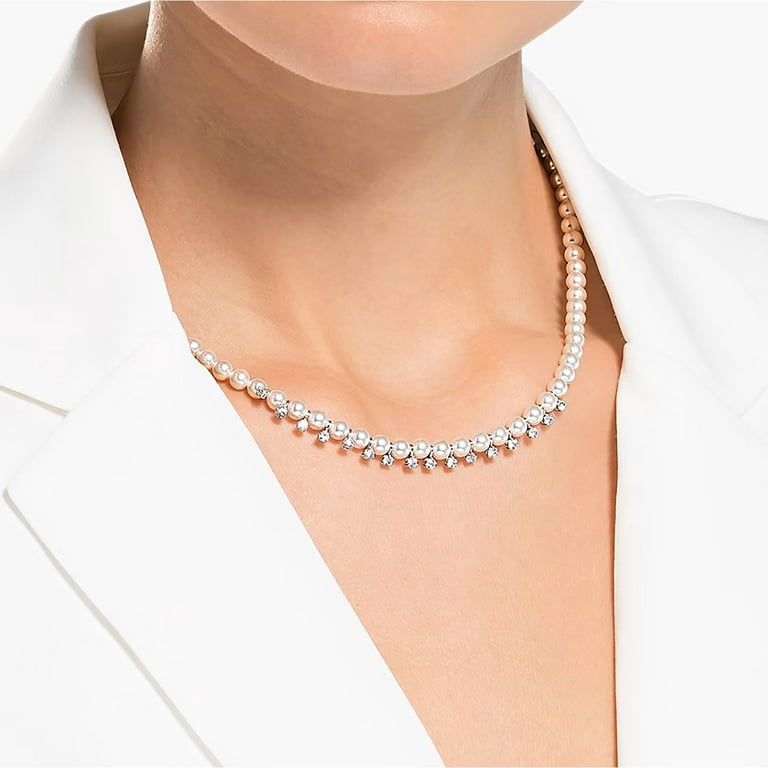 SWAROVSKI Treasure Pearls Necklace White Pearl One Size