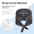 thumbnail image 4 of Pais-ley Working Cap with Sweatband - Adjustable Unisex Surgical Nurse Cap, Chemo Hats for Women, 4 of 6
