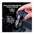 thumbnail image 5 of Cargador de Auto Elegate 4 En 1 2xusb Tipo A 2x USB Tipo C Blanco, 5 of 5