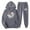 Dark Gray, variant on WILLBEST essentials hoodie Man and Women Sports Suit Autumn and Winter Leisure Hooded Sweater Pants with Tassels Suit mends hoodies
