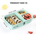 thumbnail image 2 of EcoNesxp 3 compartment lunch box kids adult lunch box piece lunch box 4 piece lunch box stackable for school work and travel, 2 of 5