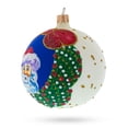 thumbnail image 2 of Festive Santa Wreath Gifts Glass Ball Christmas Ornament 4 Inches, 2 of 4
