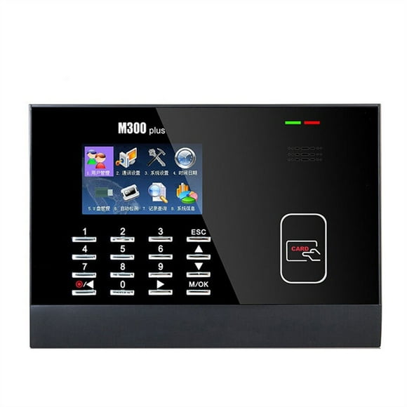 Time Clock M300Plus Biometric Time Attendance Machine EM Card Time Recorder Employee Attendance RFID Card Time Clock ,Easy to Use