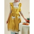 thumbnail image 2 of SUNSIOM Women Kitchen Aprons Waist Strap Lace Trim Cooking Baking Cleaning Apron Adjustable Chefs Apron, 2 of 7