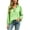 Green, variant on Fall Tops for Women Button Down Grid Ruffle Stand Collar Long Sleeve Blouses Casual Dressy Shirts