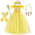 thumbnail image 1 of SATKULL Robe de Princesse pour Filles, Déguisement de Princesse pour Fête avec Accessoires, 1 of 6