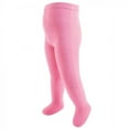 thumbnail image 2 of Touched by Nature Toddler and Kids Girl Organic Cotton Tights, Coral Charcoal, 2T-4T, 2 of 5
