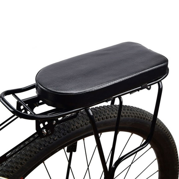 CTIRCHIU Bike Rear Saddle Bicycle Cushion PU Black 1Pcs for Cyclists