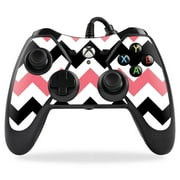 MightySkins PREXBONCO-Black Pink Chevron Skin for PowerA Pro Ex XBox One Controller Case Wrap Cover Sticker - Black Pink Chvrn
