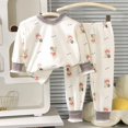 thumbnail image 2 of ITSAME Girls 2 Piece Crewneck Long Sleeve Pullover and Pants Set Cartoon Print Casual Loungewear Outfit Size 12M, 2 of 5