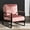Rose Red, variant on Xukmct Velvet Upholstery Accent Chair with Metal Frame, Mid Century Modern Armchair for Living Room, Bedroom, Home, Office, Rose Red