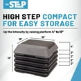 thumbnail image 4 of The Step High Step Aerobic Platform with High Step Grey Aerobic Platform and 4 Black Risers, 4 of 8
