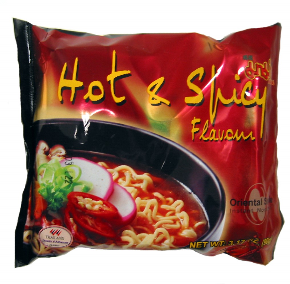 Mama, Noodle Hot & Spicy, 3 g (Case of 60)