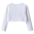 thumbnail image 5 of REDARER Girls Knitted Cardigan Sweater Shawl Collar Short Top Outerwear for Autumn Season,Kids Clothing,Size:2-3 Years, 5 of 5