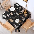 thumbnail image 2 of Dog Breeds Square Tablecloth,Waterproof Square Table Cover,Wipeable Spillproof Washable Table Cover for Home Kitchen Party Decor 42"X42"(107x107cm), 2 of 6