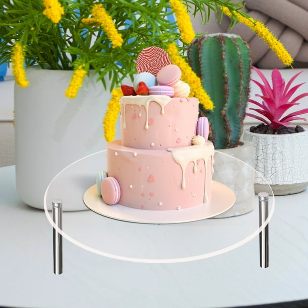 Torre Base Para Cupcakes Postres Premium 3 Niveles Color Amarillo