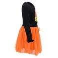 thumbnail image 5 of Girls Embroidered Candy Corn Cutie Tutu Dress Halloween Outfit (8Y, Orange), 5 of 5