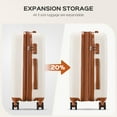 thumbnail image 5 of Expandable Luggage 3 Piece Sets Hardside Suitcase Set with Expandable Travel Duffle Bag,White Brown, 5 of 12