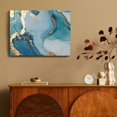 thumbnail image 4 of Chilfamy Blue And Gold Substance Wall Decor Canvas Prints Art 16x12in, 4 of 6
