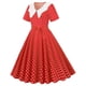 thumbnail image 1 of Moda verano mujer patchwork manga corta casual noche fiesta vestido de fiesta Fridja  bnh2327, 1 of 8