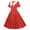 Red, variant on Homenesgenics Plus Size Womens Dresses xxxl Fashion Summer Women Patchwork Short Sleeve Casual Evening Party Prom Dress