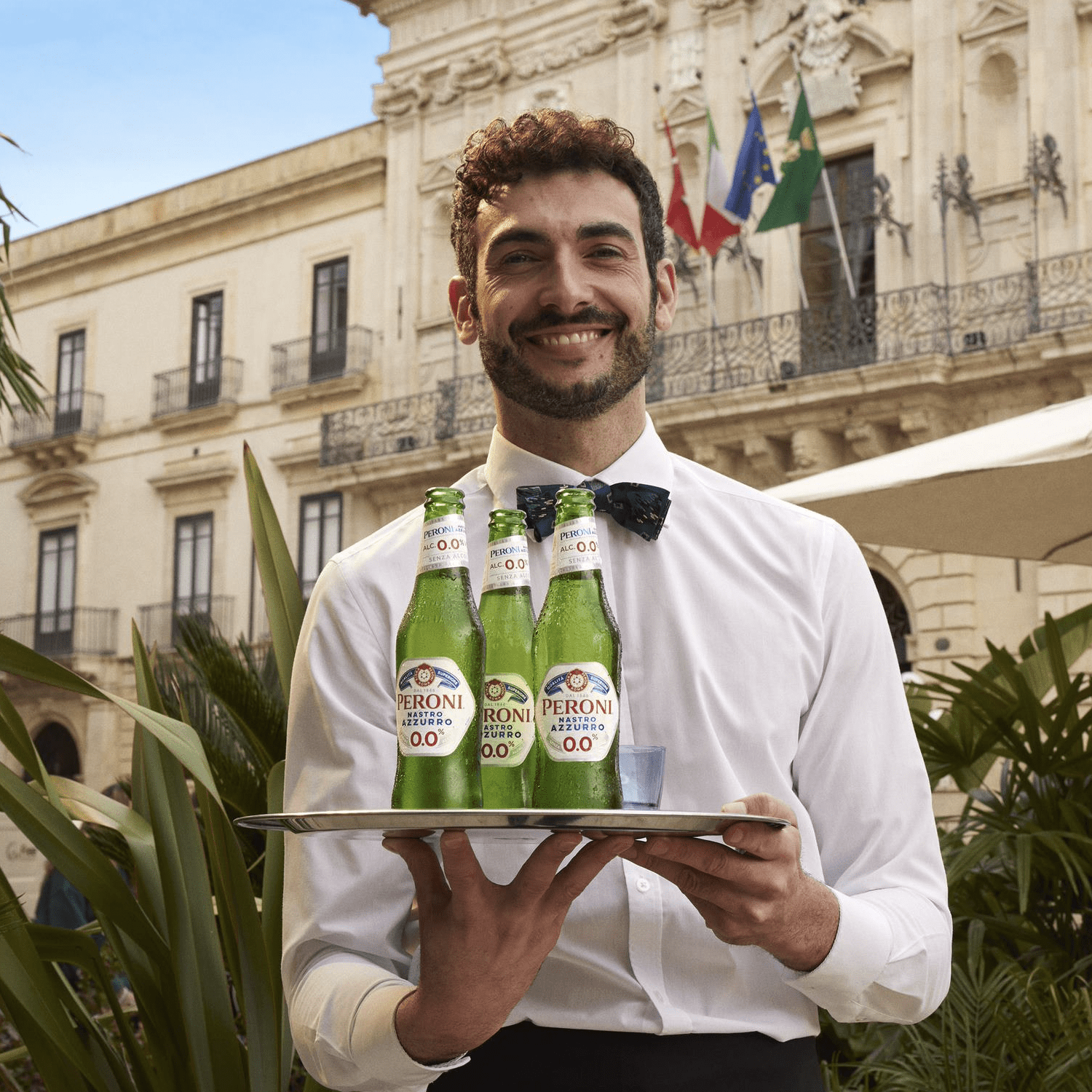 Peroni Nastro Azzurro 0.0 NA Beer Non-Alcoholic Lager Brew 11.2oz Bottles - Authentic Italian Taste Without Alcohol - Refreshing Zero Alcohol Beer 0g Fat, 18.5g Carbs