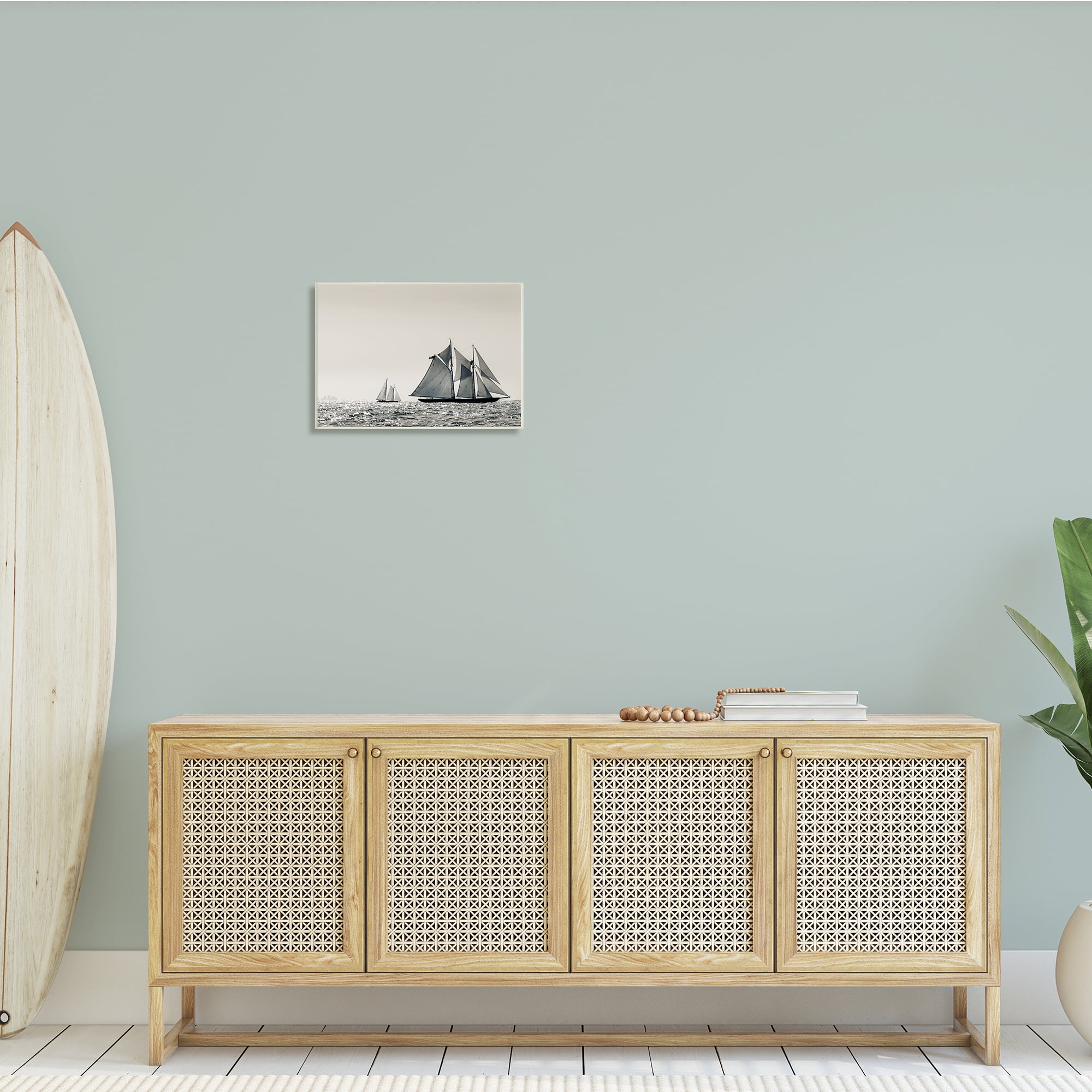 Stupell Indtries Grand Ocean Ships Nautical Sailing Scene Muted Photography,19 x 13,Design by ​Danita Delimont