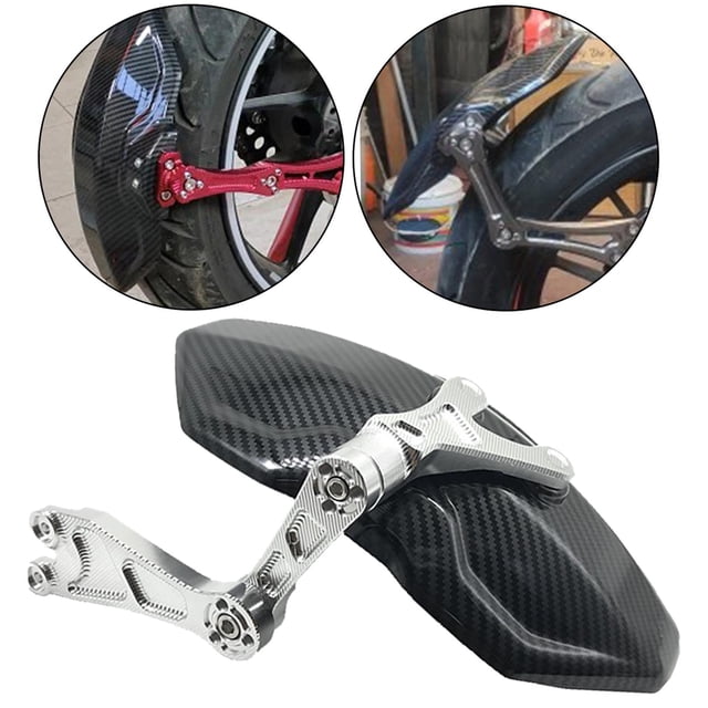 Guardabarros de rueda trasera de motocicleta, piezas de repuesto decorativas, guardabarros de repuesto ajustable para Niu Technologies, fácil de Generación Blanco Macarena Guardabarros trasero de motocicleta