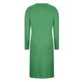 thumbnail image 6 of Diufon Plus Size Nightdress for Women Soft Long Sleeve V Neck Nightgown Casual Solid Color Home Sleepwear, 6 of 7