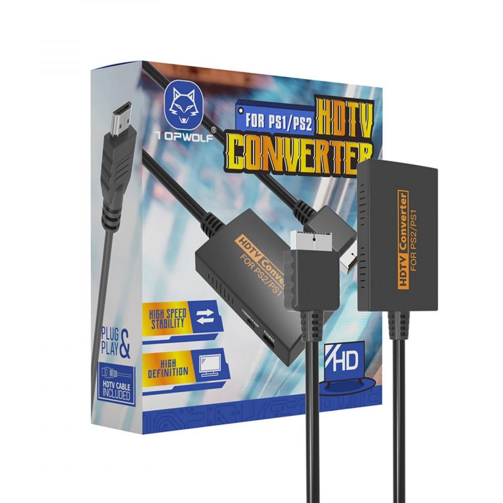 Adaptador convertidor compatible con PS1, PS2, HDMI, Audio y vídeo, 1080P,  compatible con PS1 y PS2, modos de visualización para HDTV, PC, Cable Full  HD - AliExpress